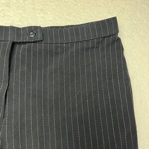 Haggar Womens 16 Average Black Pink Pinstripe Dress Pants Trousers Career Office
